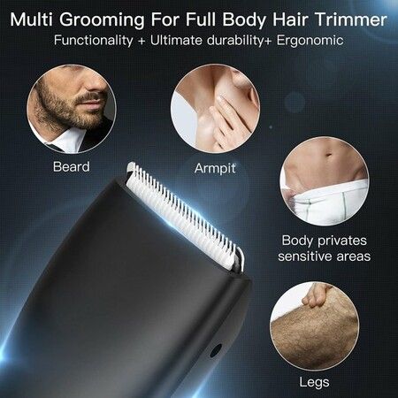 Electric Groin Hair Trimmer, Ball Shaver and Body Groomer for Men