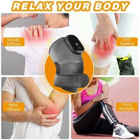 Heated Knee Massager Knee Pain Relief, 3 In 1 Heated Knee Elbow Shoulder