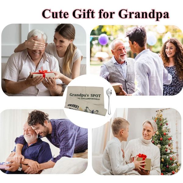 Grandpa’s Throw Pillow Covers 45*45cm , Father’s Day Birthday Christmas Thanksgiving Day Gifts for Papa, Grandpa Gifts