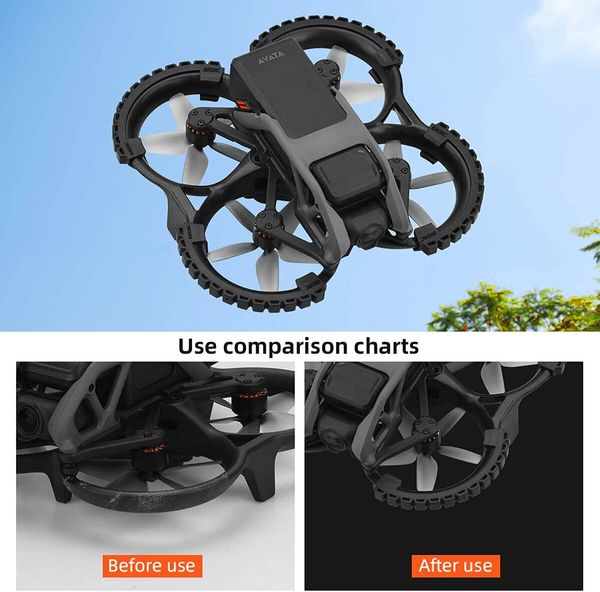 AVATA Propeller Guard Protector,Prop Bumper Anti-Collision Protective Cover for DJI AVATA Accessories(4PCS Black)