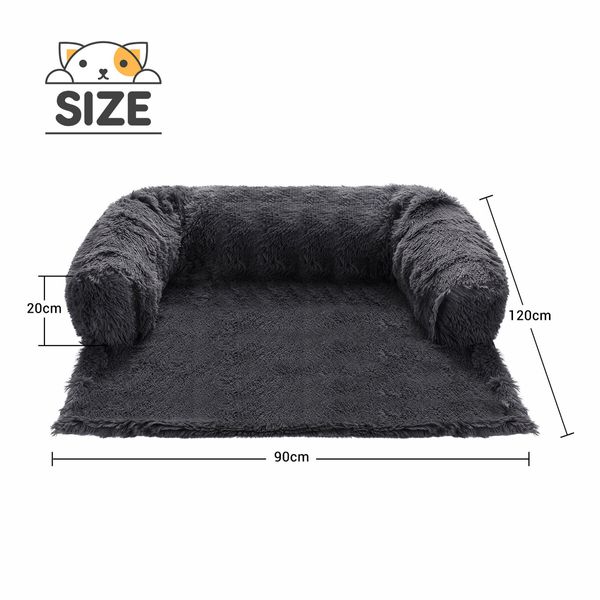 Dog Cat Bed XL Pet Puppy Calming Cushion Sofa Protector Luxury Couch Car Mat Cover Warm Soft Fluffy Bolster Kitten Nest Washable