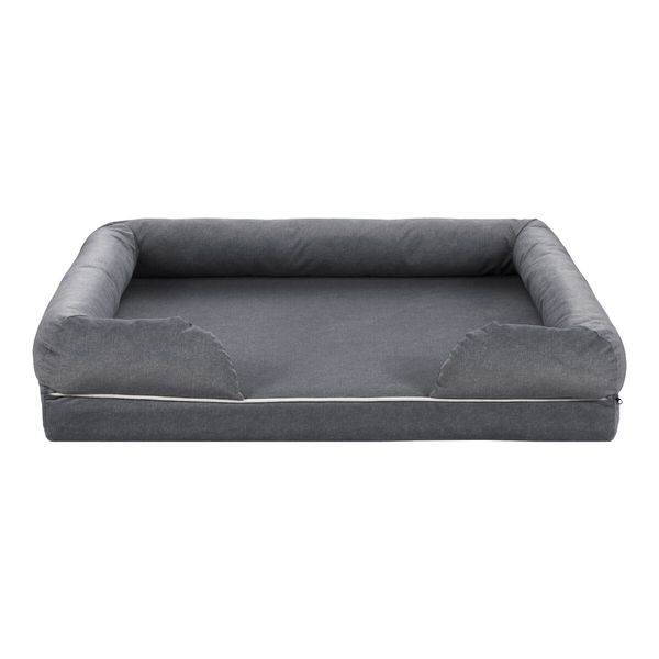 Dog Bed Orthopedic Pet Cat Calming Sofa Couch Memory Foam Cushion XL  Mattress Waterproof Liner Removable Washable Cover Bolster Lounger