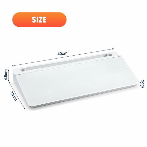 Glass Desktop Whiteboard Organiser Dry Erase White Board Memo Note Pad Computer Keyboard Stand School Office Accessories Phone Tablet Holder