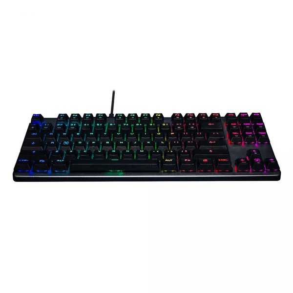 Tecware Phantom L RGB TKL Low Profile USB Wired Mechanical 87-Key Keyboard Outemu Brown Switch