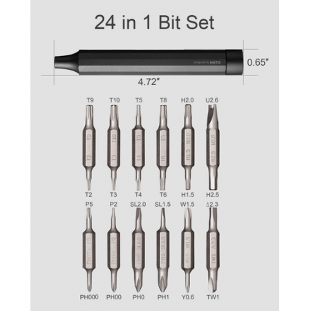 Xiaomi HOTO 24 in 1 Precision Screwdriver (Gray)