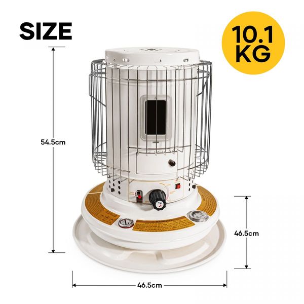 2in1 Kerosene Heater Stove Portable Indoor Outdoor Space Radiant Kerosine Oil Burner Auto Ignition Anti Tipping 22300BTU