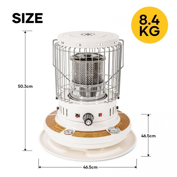 2in1 Kerosene Heater Stove Portable Indoor Outdoor Space Radiant Kerosine Oil Burner Auto Ignition Anti Tipping 19600BTU