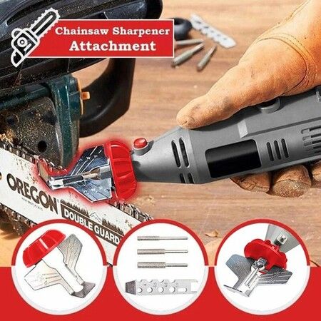 Chainsaw Sharpener Attachment Rotary Power Drill Hand Sharpener Adapter Tool