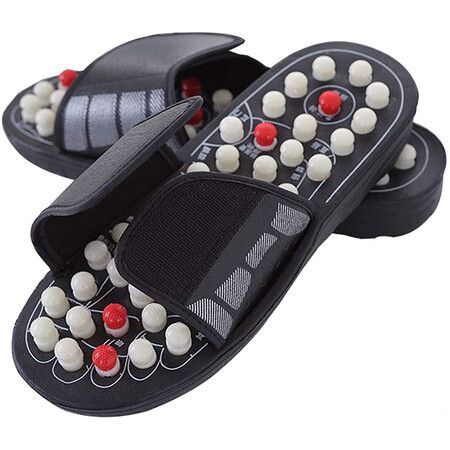 Acupoint Rotating Foot Massage Shoes Slippers Therapy Medical Unisex-Size 42-43
