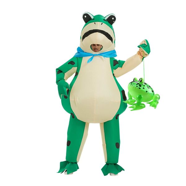 Inflatable Frog Costume, Inflatable Frog Costume For Halloween Carnival Party And Easter,theme party, cosplay,Funny Animal Costumes, Adult 150-190Cm