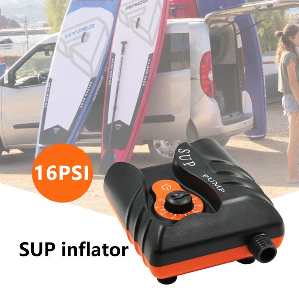 Electric SUP Air Pump Portable 16PSI High Pressure Inflator Air Compressor 12V For Outdoor Paddle Surfing Board Airbed Mattress