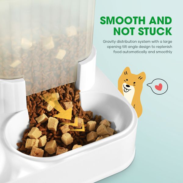 Auto Cat Feeder All-in-One Water Dispenser 2.2L Dog Food Bowl Automatic Gravity Pet Feeding Small Medium Large Pets Petscene