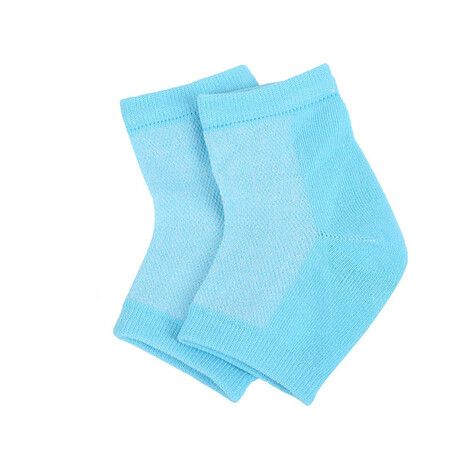 Heel Moisturizing Socks Open Toe Socks Women Dry Hard Cracked Feet 3 Pairs Blue