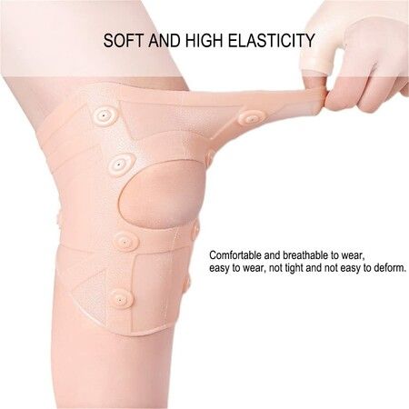 Knee Brace, 1 PC Thin Silicone Knee Compression Sleeve Support Brace Size S