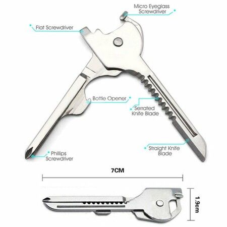 Practical Rust-proof Keychain Reliable Stainless Steel Keychain Plier for Home