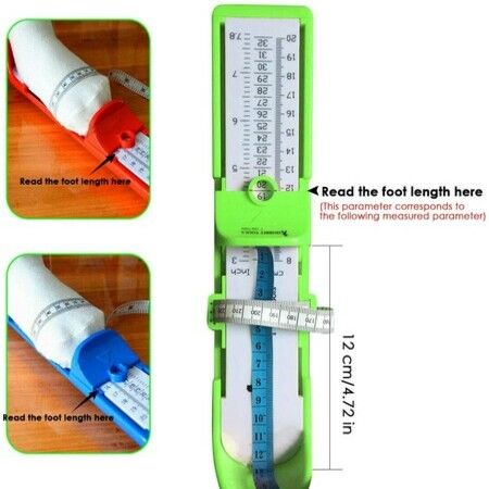 Kids Foot Measurer,Toddler Foot Measure Gauge,Children Shoes Size Measuring Ruler Device for Shoe Fitting Green