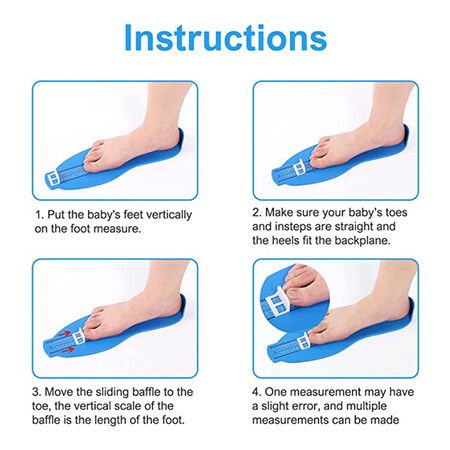 Foot Measure Device,Professional Foot Sizer Tool Shoe Gauge Kit,Measure for Baby Toddler Kids Adults Home Accurate Measuring Ruler for Buying Shoes