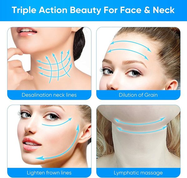 Face Neck Massager, 4 in 1 Face Lift Device Double Chin Reducer Machine