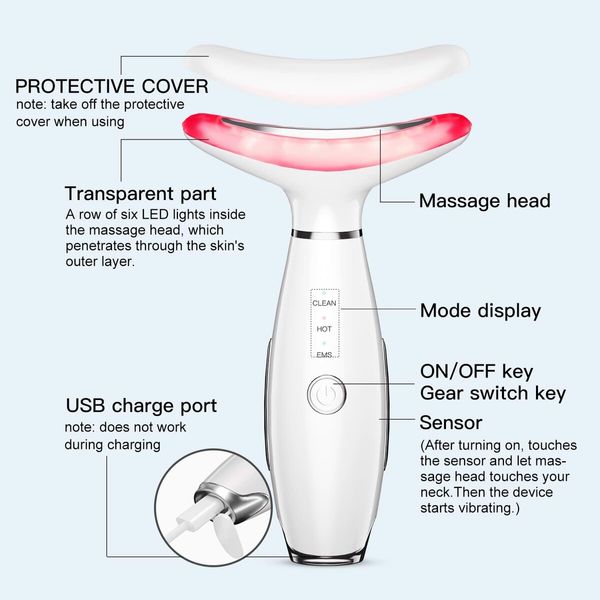 Firming Wrinkle Removal Facial Massager Tool for Face and Neck