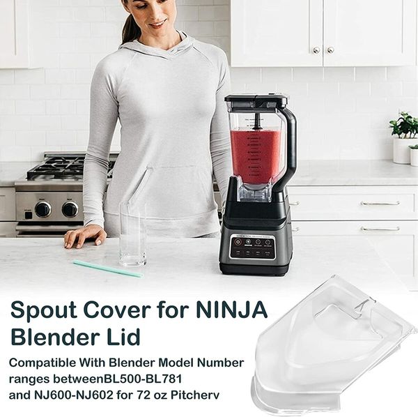 Spout Cover Replacement, Compatible with Ninja Blenders BL500-bl781 and NJ600-nj602