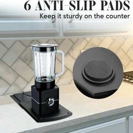 Kitchen Caddy Sliding, Multiuse Slider Tray Mat for Coffee Maker Mixer Air Fryer