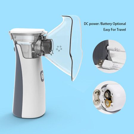 Portable Mesh Handheld Nebulizer Silent Atomiser for Kids Adults Respiratory Therapy Inhaler Machine