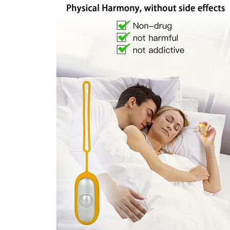 Sleep Aid Device Handheld Sleep Device, Microcurrent Holding Sleep Instrument, Yellow