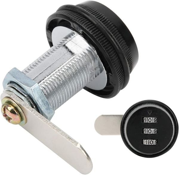 Password Lock, Combination Lock for Drawers RV Cabinet (Black)