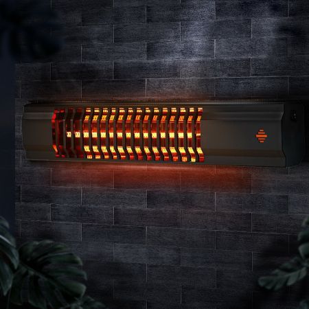 Devanti Electric Strip Heater Infrared Radiant Heaters Reamote control 2000W