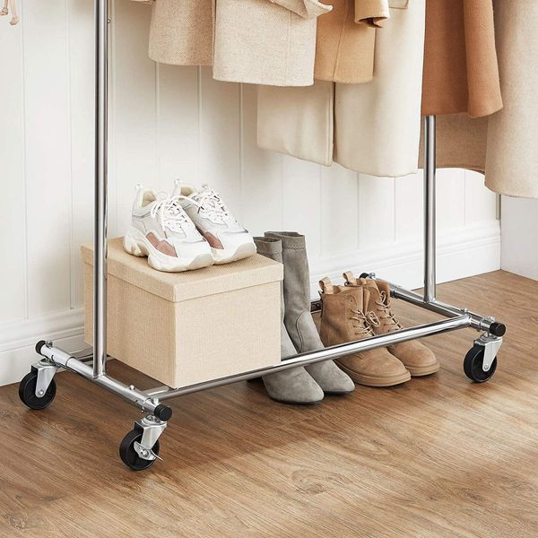 SONGMICS Clothes Rack on Wheels 90 kg Load Capacity