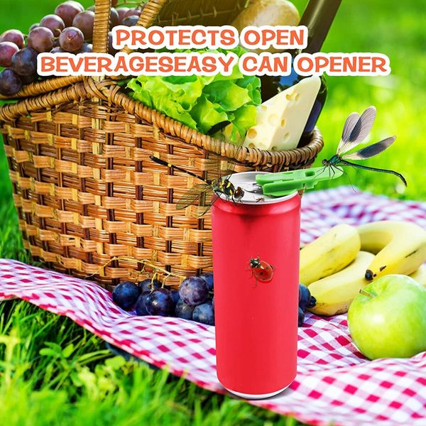 6 Pieces Manual Easy Can Opener, Soda Beer Can Opener Beverage Can Top Ring Opener Tool