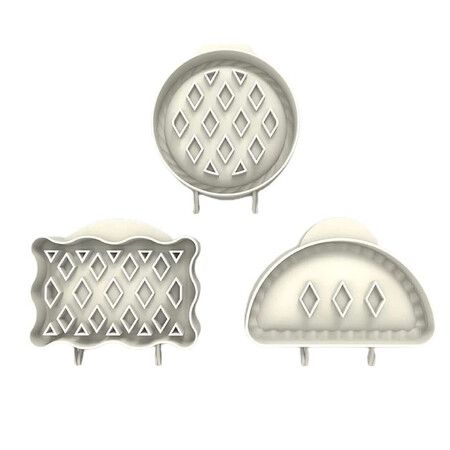 Hand Pie Molds, 3PCS Dough Presser Pocket Pie Molds for Thanksgiving Halloween Party