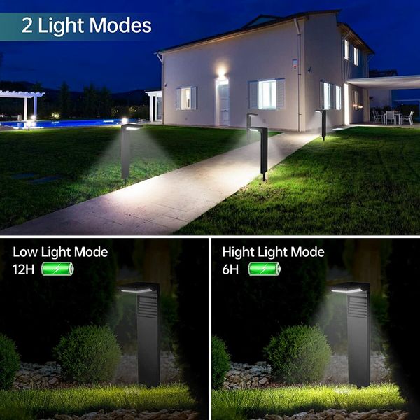 Solar Simple Lawn Light Outdoor Waterproof Landscape Light 1Pack (Warm)