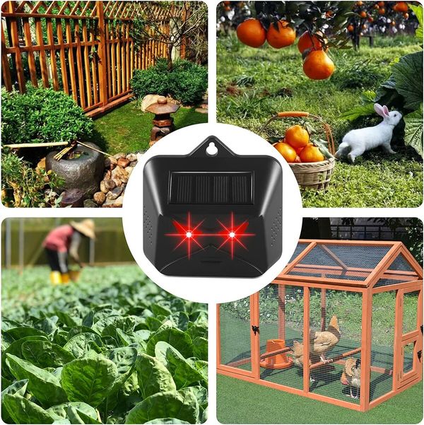 Solar Animal Repeller Predator Lights Deterrent for Coyote Fox Skunk Raccoon 1 Pack