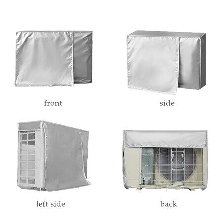 Air Conditioner Cover Outdoor Device Cover Main Machine Cover Waterproof Anti-Dust Anti-Snow Cleaning Bag Protector Size C