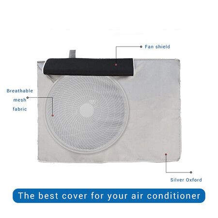 Air Conditioner Cover Outdoor Device Cover Main Machine Cover Waterproof Anti-Dust Anti-Snow Cleaning Bag Protector Size B