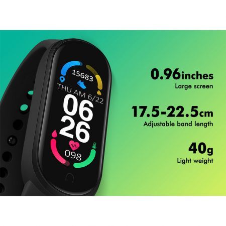 BLACK LORD Bluetooth Smart Bracelet Heart Rate Monitor Smart Watch Pedometer