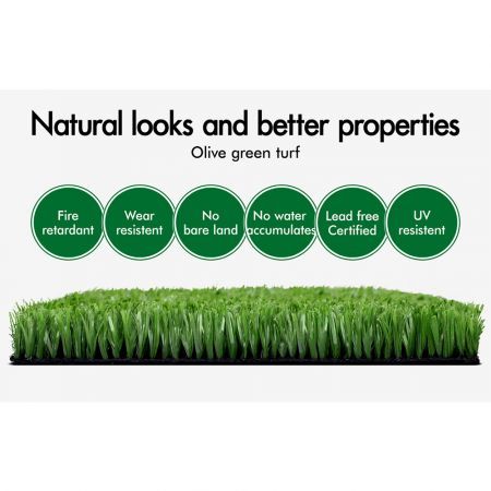 OTANIC Artificial Grass 18mm 1x10m 10 SQM Roll Synthetic Turf Fake Yarn Lawn