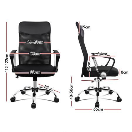 ALFORDSON Mesh Office Chair Executive Fabric Seat Gaming Racing Tilt Computer