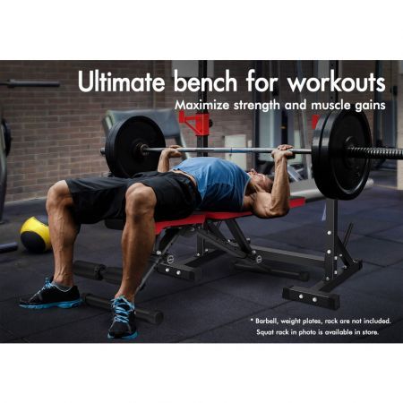 BLACK LORD Weight Bench FID Bench Fitness Flat Incline Decline Press Gym