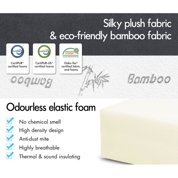 STARRY EUCALYPT Folding Mattress Foldable Sofa Lounge Chair Portable Bamboo Camping Mat