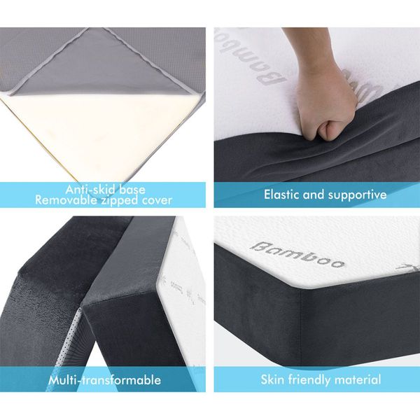 STARRY EUCALYPT Folding Mattress Foldable Sofa Lounge Chair Portable Bamboo Camping Mat