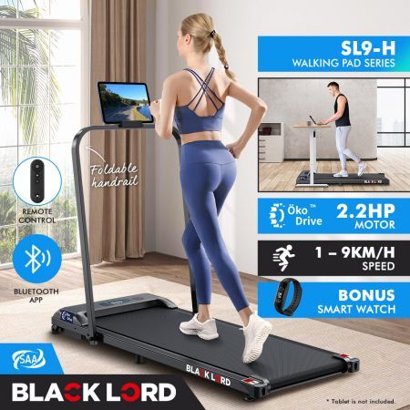 BLACK LORD Treadmill Electric Walking Pad Home Office Gym Fitness Foldable