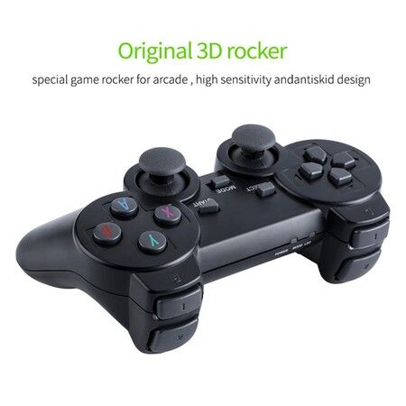 Wireless Retro Game Console Plug Play Video Game Stick Built in 3500+ Games Dual 2.4G Wireless Controllers-32G