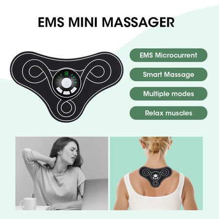 8 Modes Electric EMS Massager Cervical Muscle Stimulator Pain Relief Neck Back Leg Relaxation Tool Mini Physiotherapy Pads