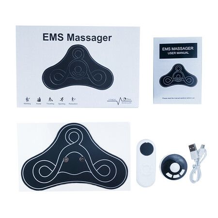 8 Modes Electric EMS Massager Cervical Muscle Stimulator Pain Relief Neck Back Leg Relaxation Tool Mini Physiotherapy Pads