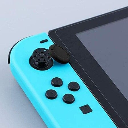 Joystick Thumb Grip Cap Joy-Con Switch Controller Replacement Black Joycon Analog Stick Skin Repair Kit