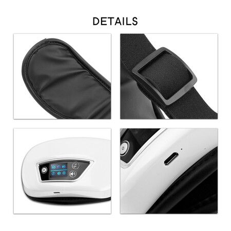 6D Smart Airbag Vibration Eye Massager Eye Care Instrumen Heating Bluetooth Music Relieves Fatigue And Dark Circles With Heat