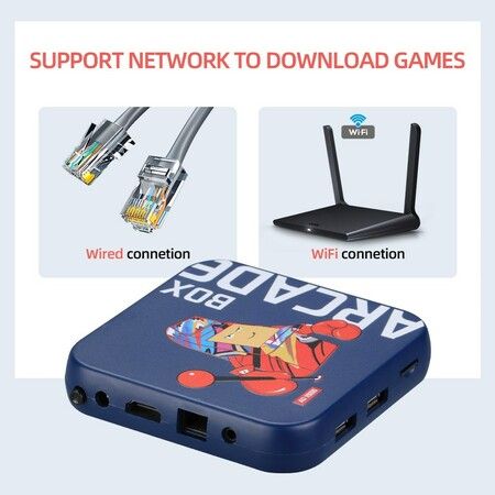 Arcade Box Retro Game Console for PS1/PSP/N64 Built-in 50 Emulator Video Game Console TV Box Classic Game Box with Controller