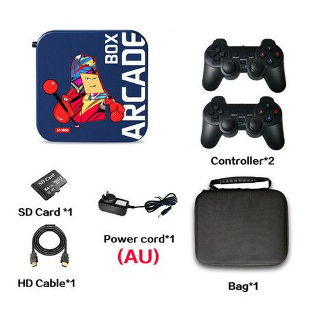 Arcade Box Retro Game Console for PS1/PSP/N64 Built-in 50 Emulator Video Game Console TV Box Classic Game Box with Controller